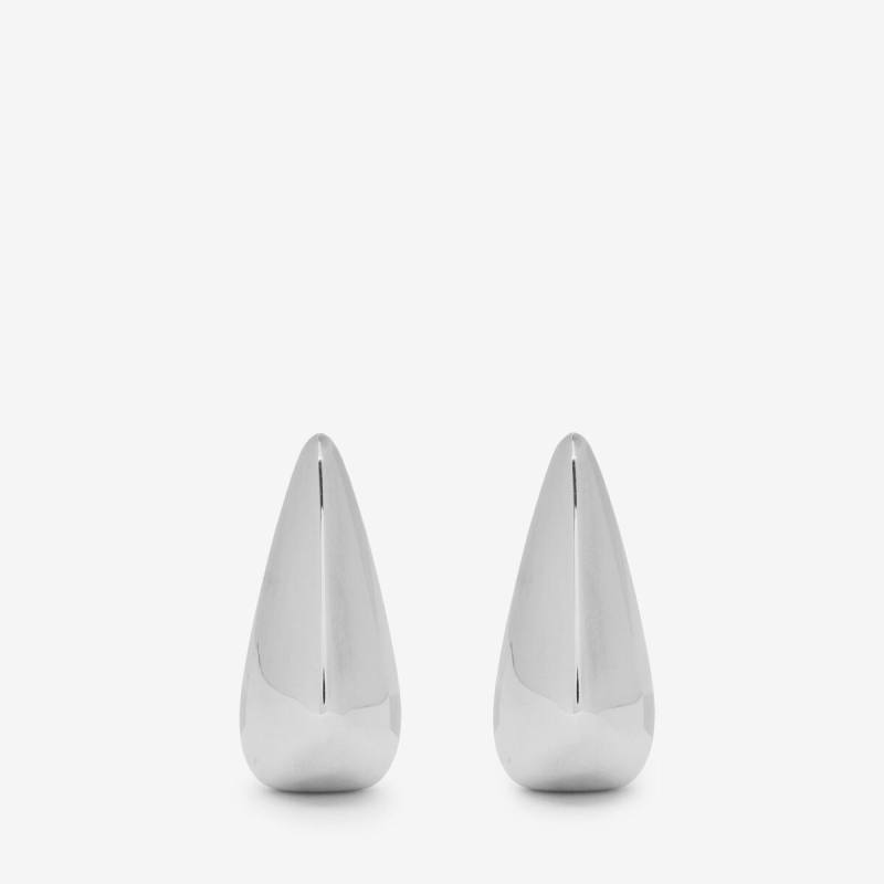 Alexander McQueen Women's Silver Claw Earrings (Brass)